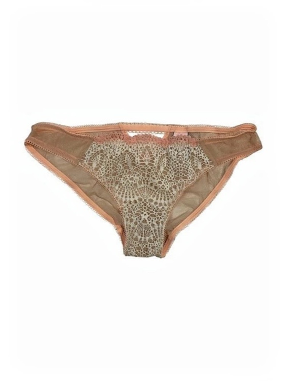 Victoria's Secret Dream Angels Peach-toned Lace Cheekini Panty | XS | NWT